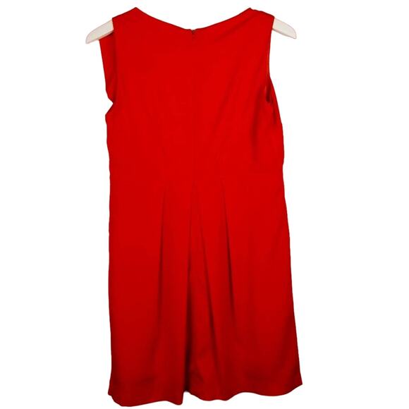 4/$20 Love21 Forever 21 Sleeveless Red Orange Ruffle Dress - Size M - Picture 3 of 5